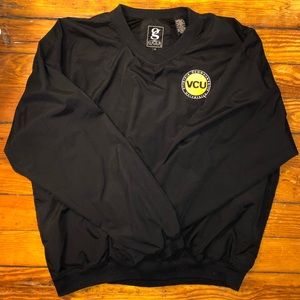 Vintage VCU Gear for Sports Black Windbreaker